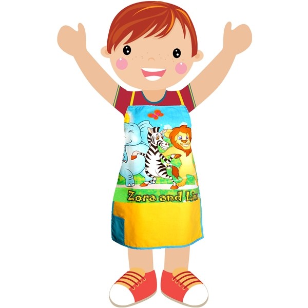 Lino Zora Kids Apron with Chef Cap- KAP-105