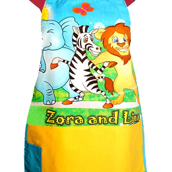 Lino Zora Kids Apron with Chef Cap- KAP-105