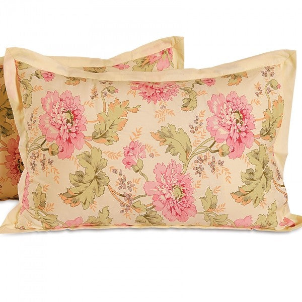Butter Floral Pillow Cover- 3612