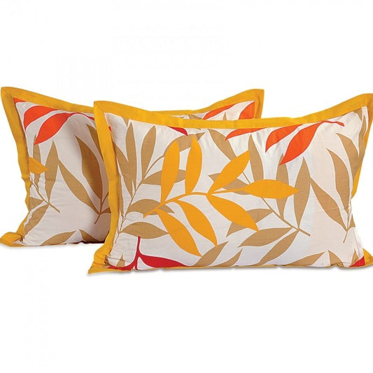Yellow Leaves Pillow Cover- 5904