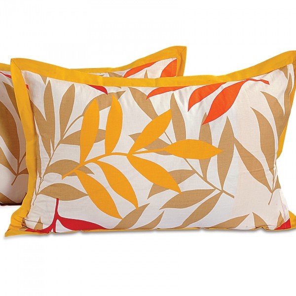 Yellow Leaves Pillow Cover- 5904