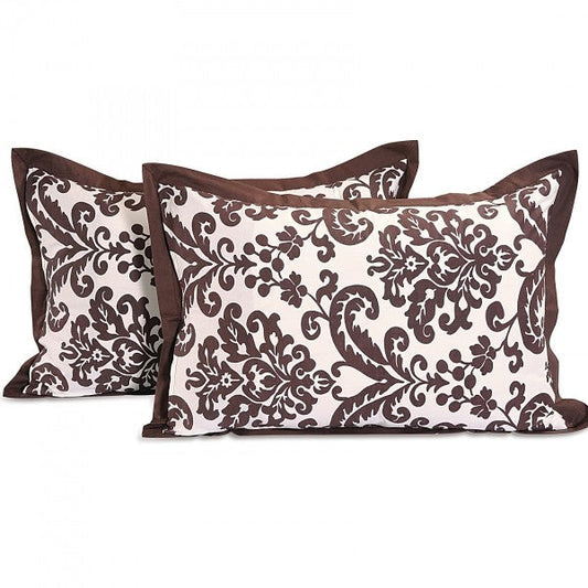 Chocolate Baroque Pillow Cover- 9009