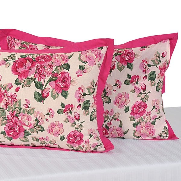Pink Roses Pillow Cover-1428