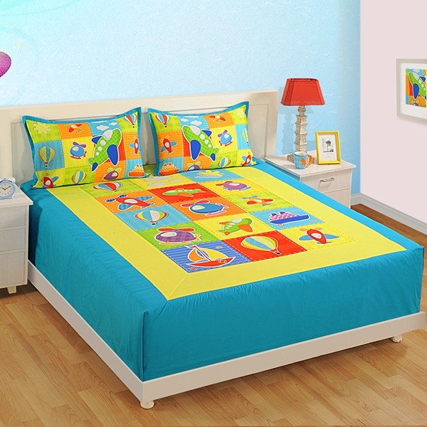 Double Kids Bed Sheet- DKB-1003 Aero