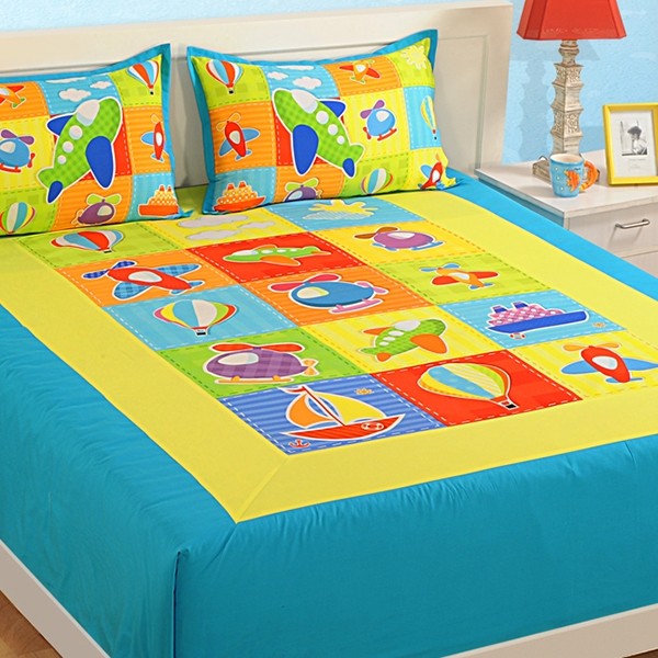 Double Kids Bed Sheet- DKB-1003 Aero