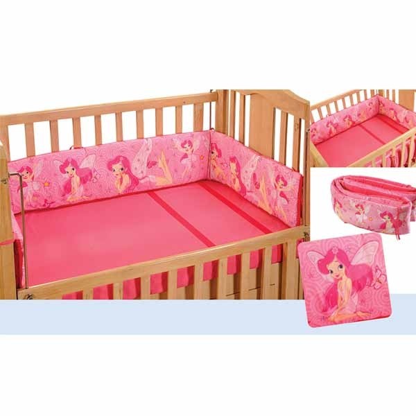 Pink Fairy Cot Bumper- 116