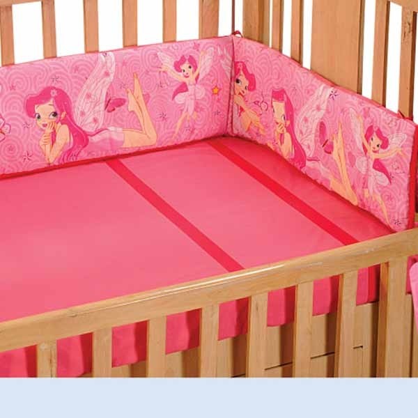 Pink Fairy Cot Bumper- 116