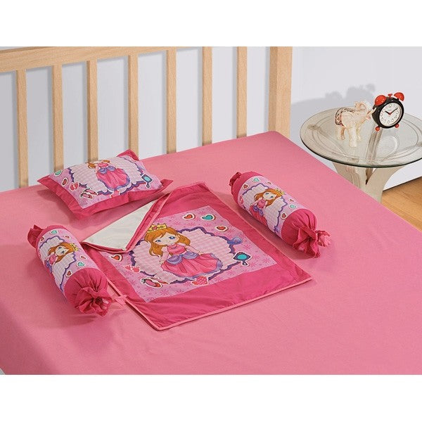 Pink Princess Baby Cot Set- 1006