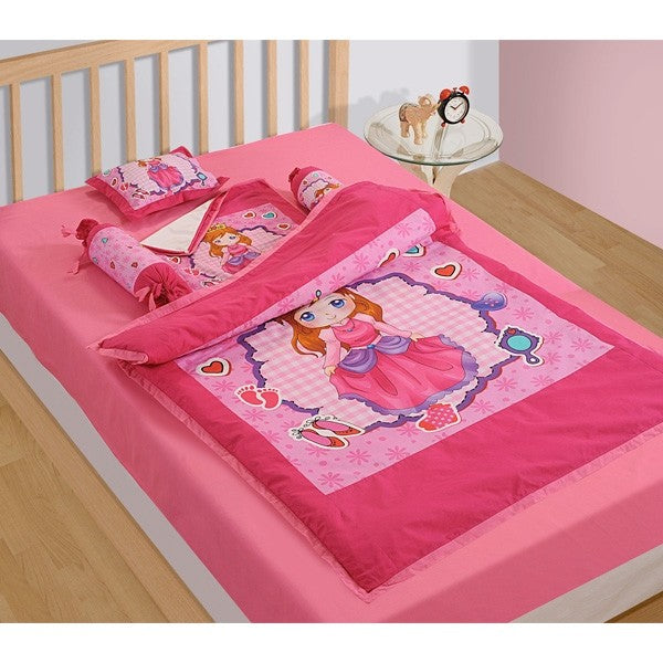 Pink Princess Baby Cot Set- 1006