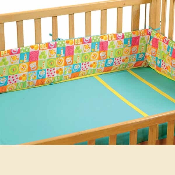 Colored Checkered Cot Bumper- 1011