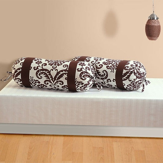 Choco Brown Bolster Cover-9009