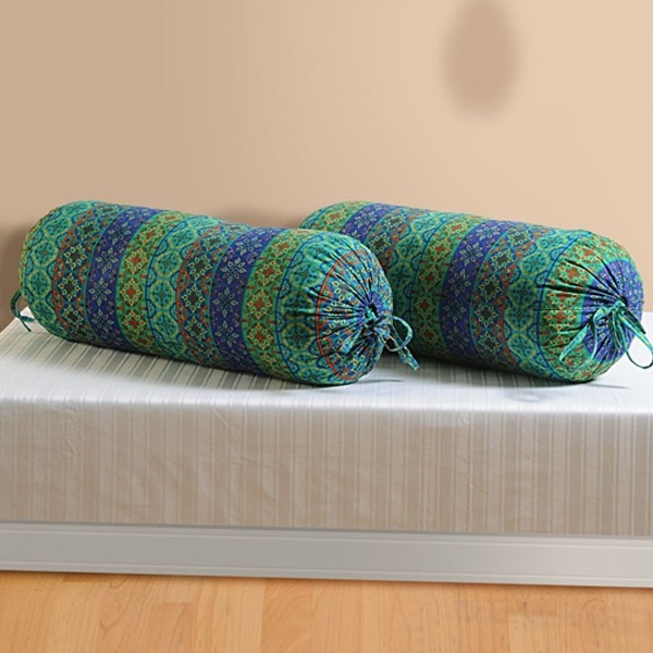 Mystic Green Bolster Cover-1423