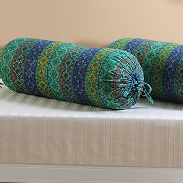 Mystic Green Bolster Cover-1423