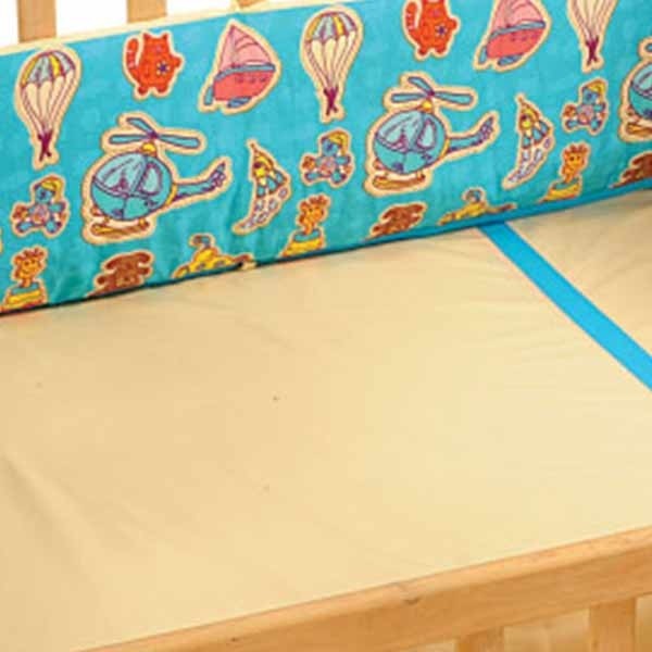 Turquoise Helicopter Cot Bumpers-1012