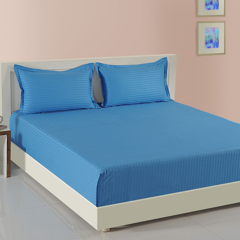 SONATA CORAL: ALASKAN BLUE BED SHEET