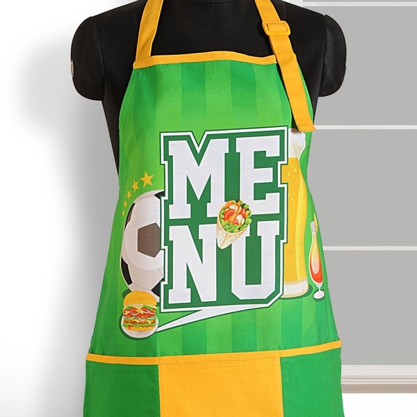 Swayam Green Yellow Digital Aprons– APT-6004