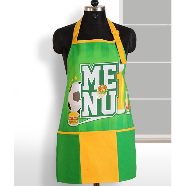 Swayam Green Yellow Digital Aprons– APT-6004