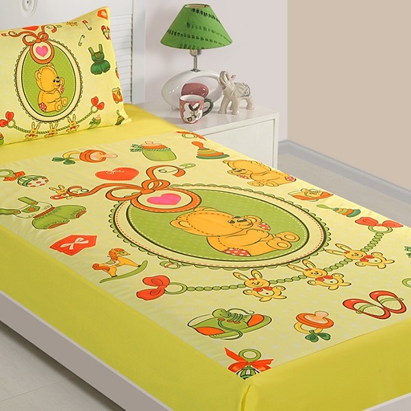 Baby Teddy Single Bed Sheet SKB-1009