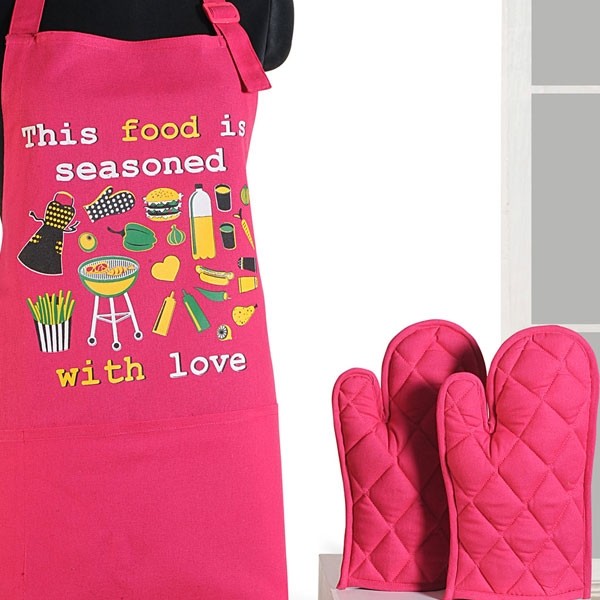 Pink Ingredients Graffiti Apron- APG-G023