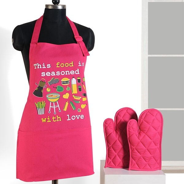 Pink Ingredients Graffiti Apron- APG-G023