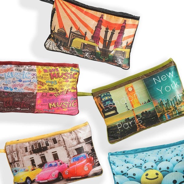 Quirky Printed Pouches- Set B