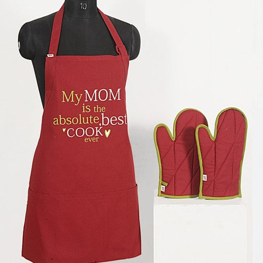 MOM BEST COOK GRAFFITI APRON -APG-G011