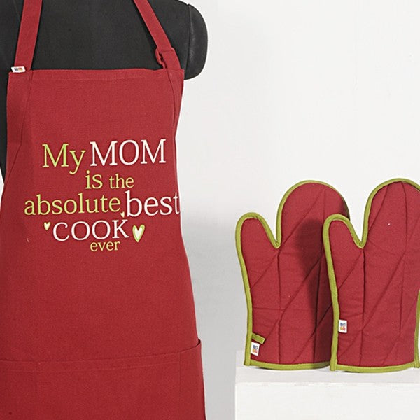 Mom Best Cook Graffiti Apron -APG-G011