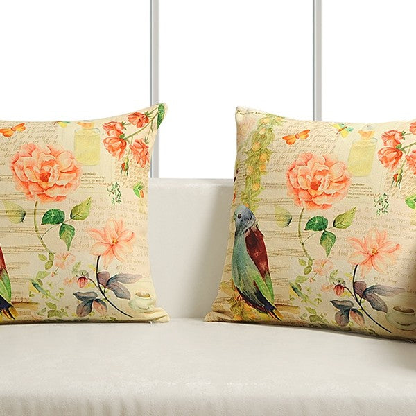 Flora & Fauna Digital Printed Cushion Covers - SCC-01