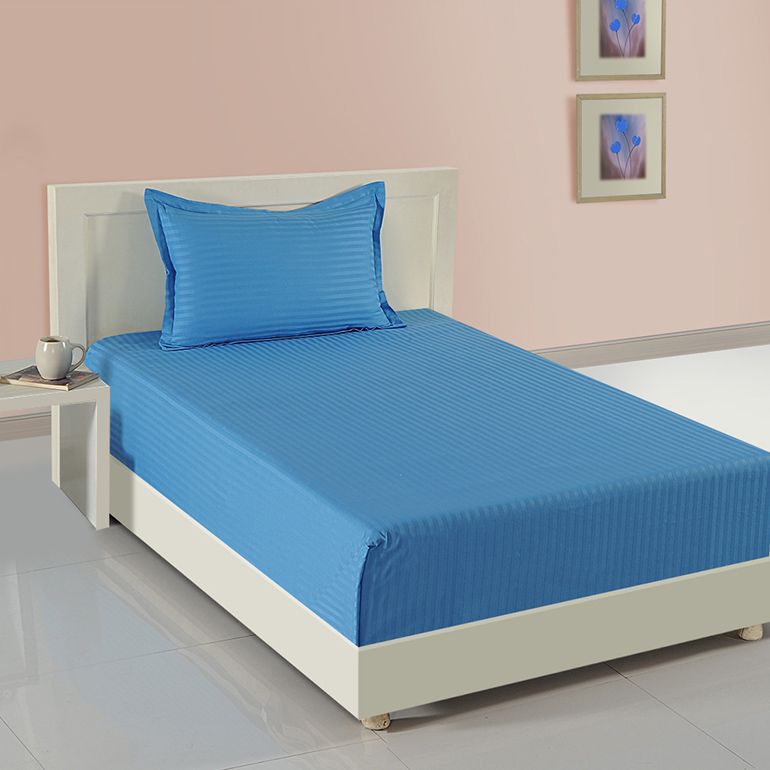 SONATA CORAL: ALASKAN BLUE BED SHEET