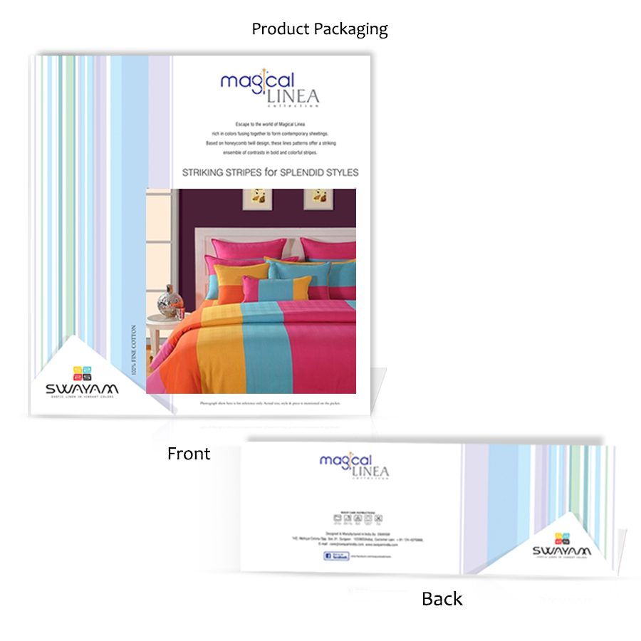 RAINBOW STYLE BED SHEETS- MAGICAL LINEA- 1509