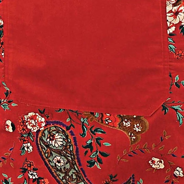 Maroon Paisley Kitchen Linen D.No 3002