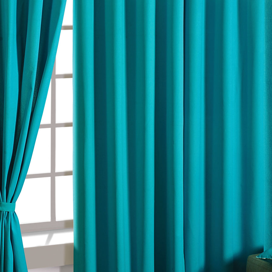 BOND BLUE SOLID CURTAINS – 2711