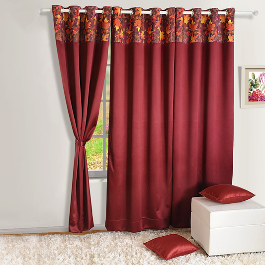 BURGUNDY SUAVE BLACKOUT CURTAINS – 2005