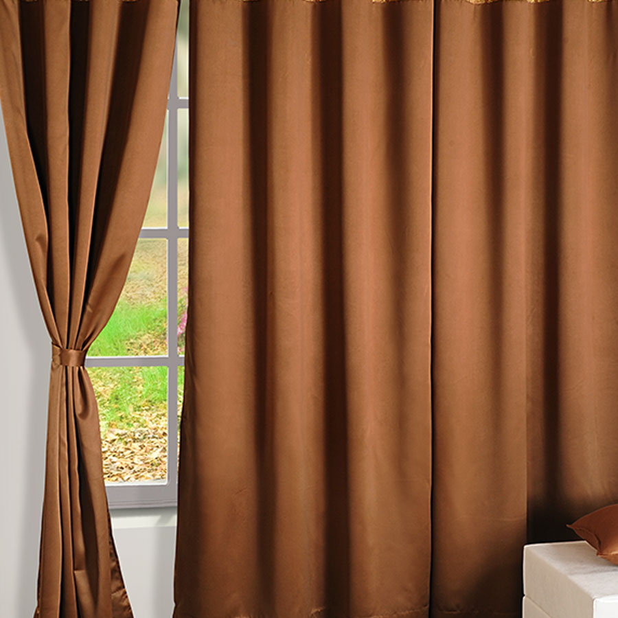 BROWN GOLD BLACKOUT CURTAINS – 2001