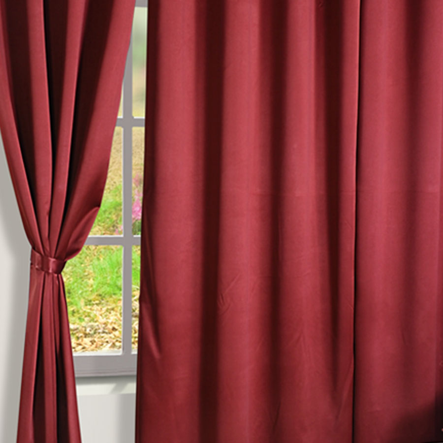 BURGUNDY SUAVE BLACKOUT CURTAINS – 2005