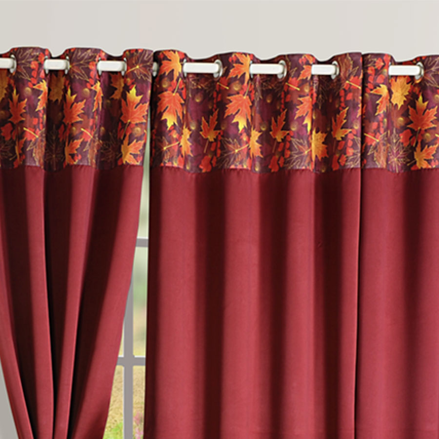 BURGUNDY SUAVE BLACKOUT CURTAINS – 2005