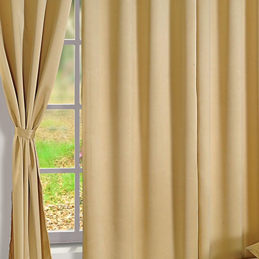 BLACKOUT CURTAINS PRINTED LATTE BEIGE-2008