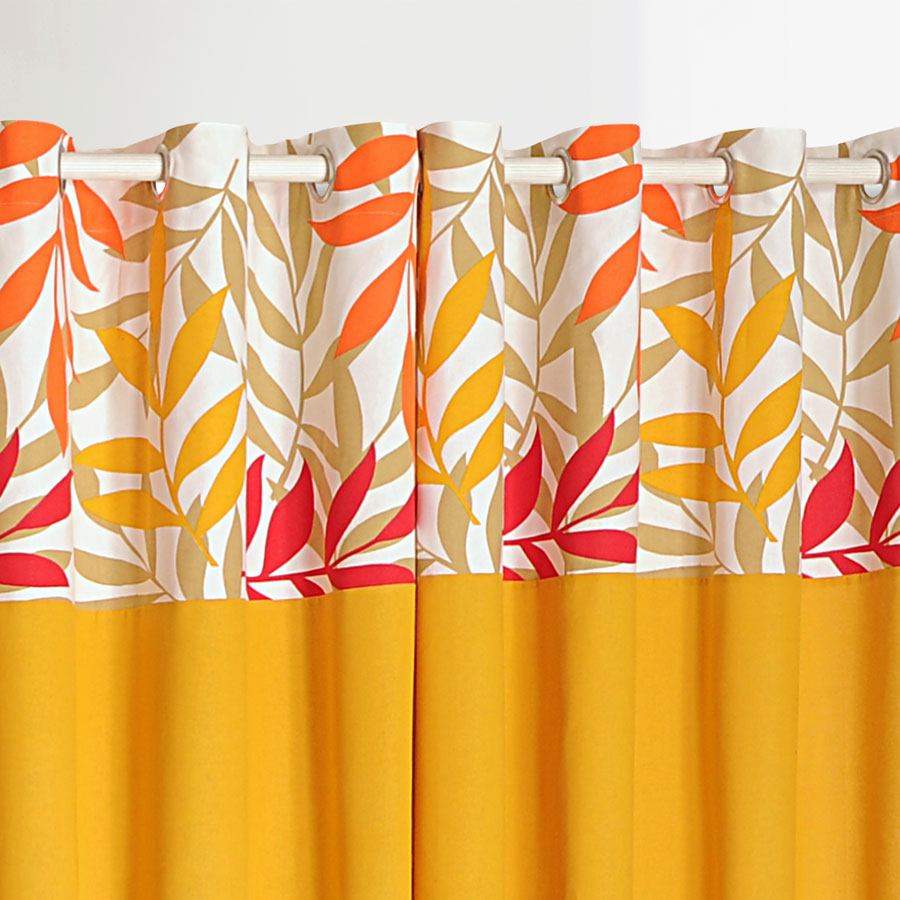 WARM YELLOW SOLID CURTAINS – 5904