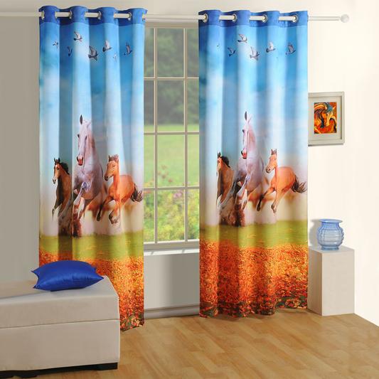 HORSES LOUNGE CURTAINS-1102