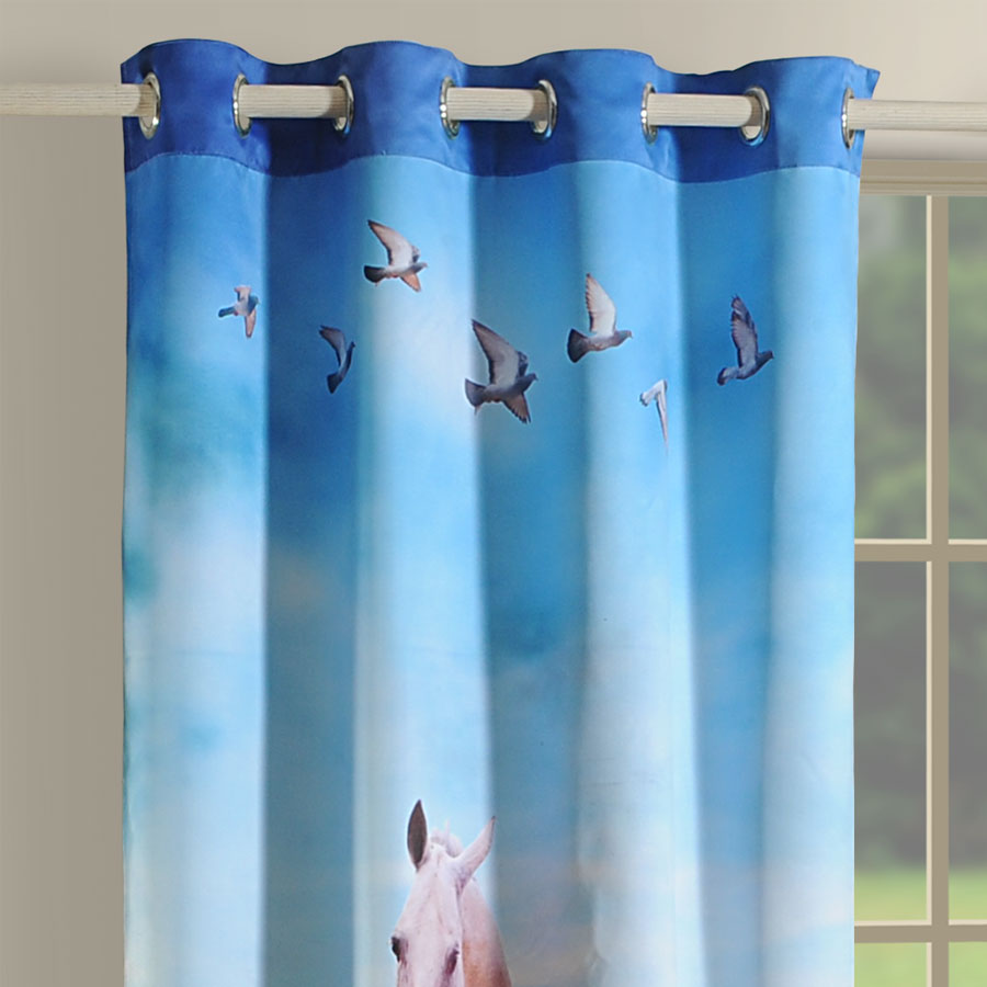 HORSES LOUNGE CURTAINS-1102