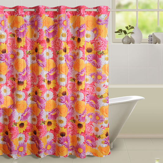 FLOWER SHOWER CURTAINS- 5605