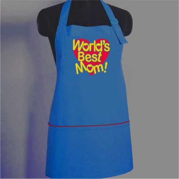 World Best Mom Doodle Aprons