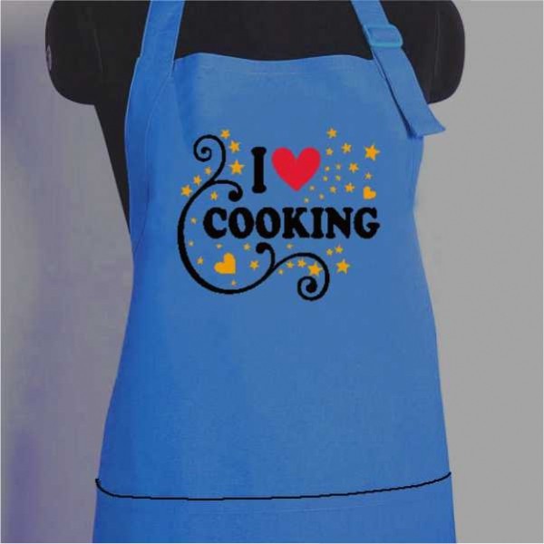 I Love Cooking Doodle Aprons