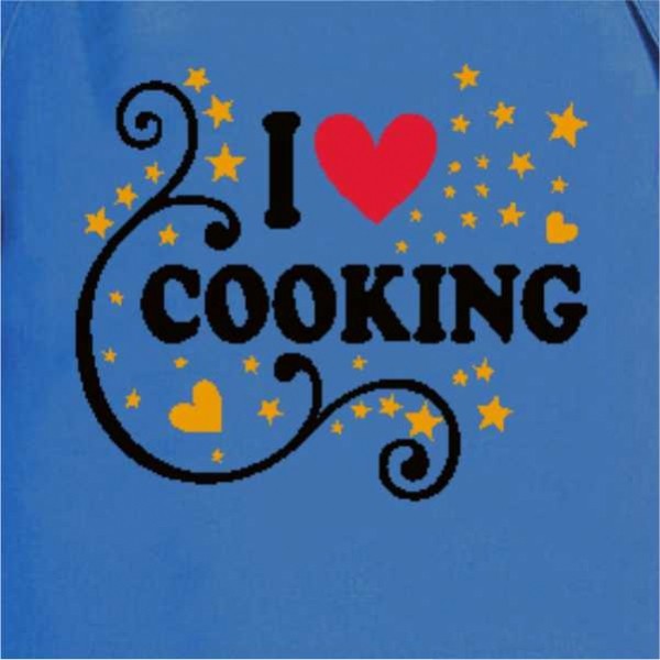 I Love Cooking Doodle Aprons