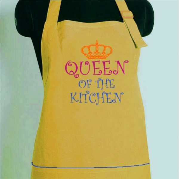 Queen of The Kitchen Doodle Aprons