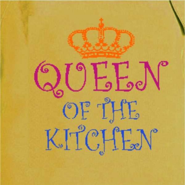 Queen of The Kitchen Doodle Aprons