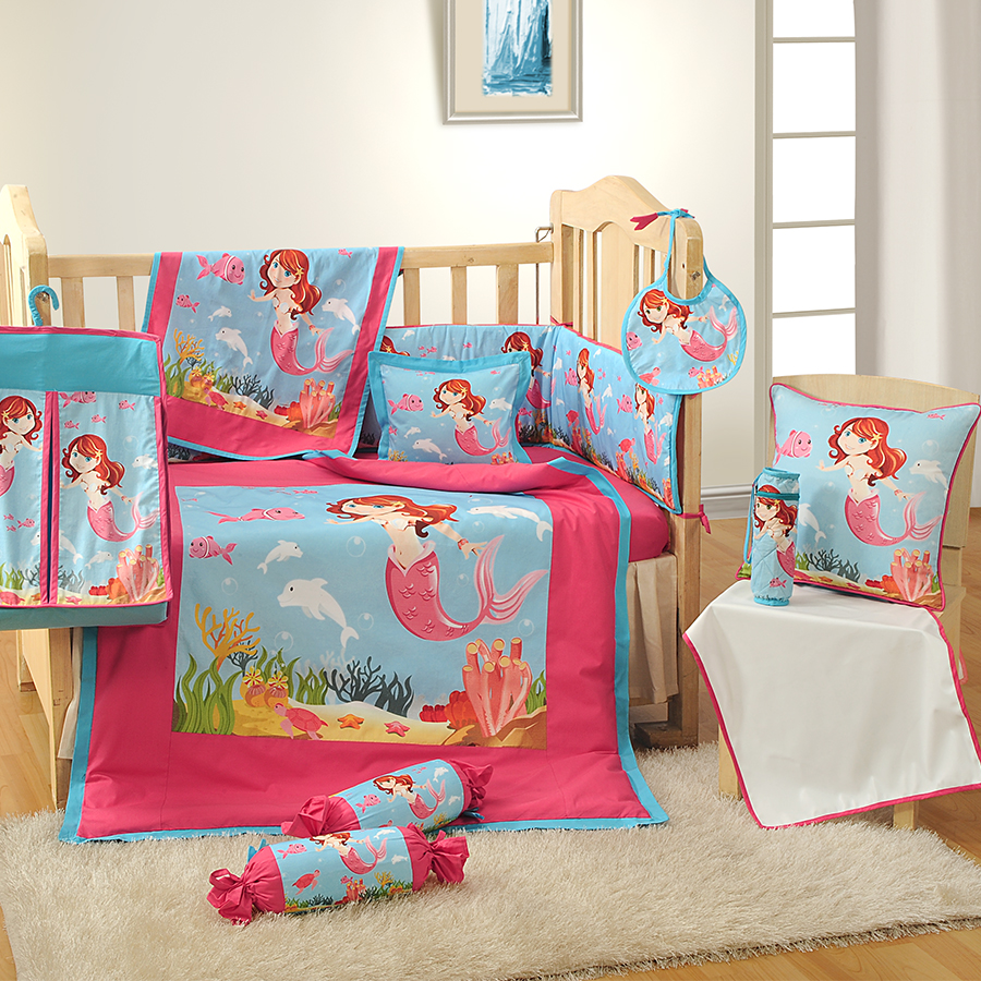 Little mermaid nursery bedding on sale