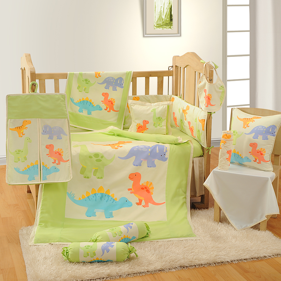 BCS DINOSAUR BABY COT SET-196