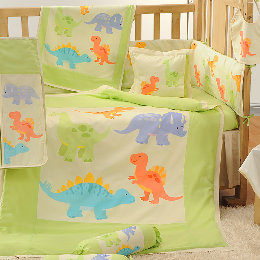 BCS DINOSAUR BABY COT SET-196