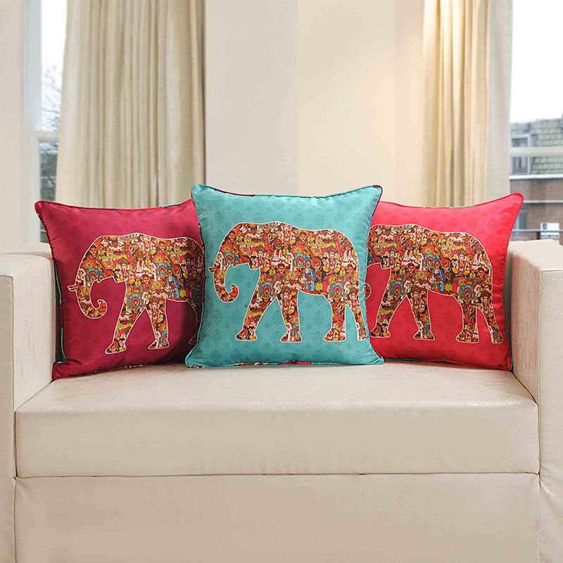 Folk Animals 2 Deco cushion (Set of 3)